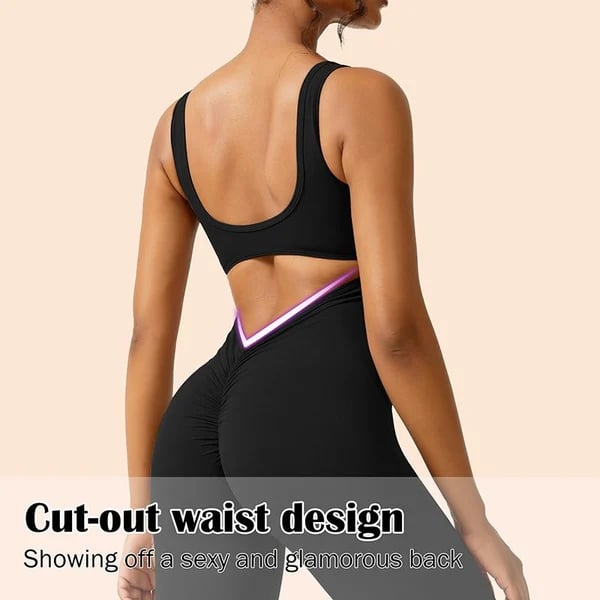 💥2024 New Sales🔥Sexy Backless Flare Jumpsuits: Irresistible Sleeveless Style!