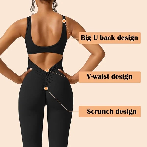 💥2024 New Sales🔥Sexy Backless Flare Jumpsuits: Irresistible Sleeveless Style!