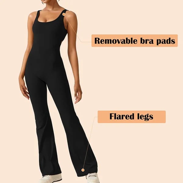 💥2024 New Sales🔥Sexy Backless Flare Jumpsuits: Irresistible Sleeveless Style!